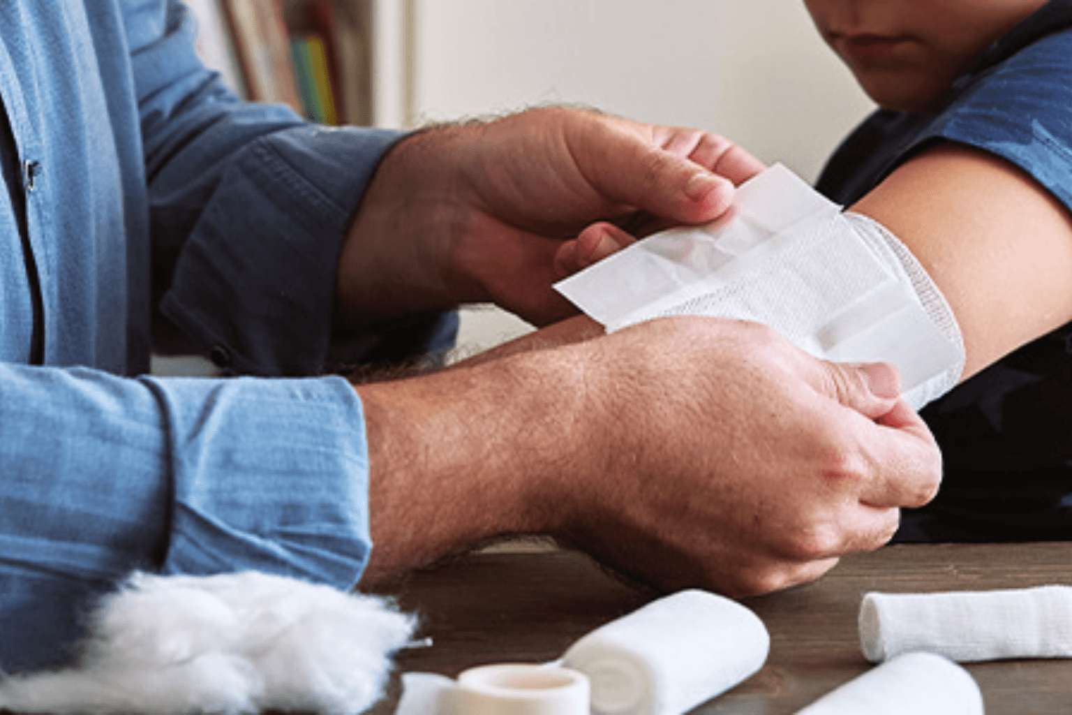 EHBO verband leggen